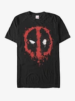 Extra Soft Marvel Deadpool Splatter Icon  T-Shirt