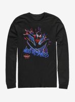 Marvel Spider-Man: Into the Spider-Verse Spidey Explosion Womens Long-Sleeve T-Shirt