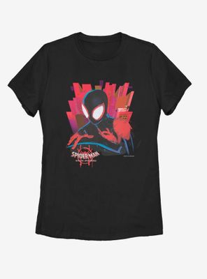 Marvel Spider-Man: Into the Spider-Verse Black Spider Womens T-Shirt