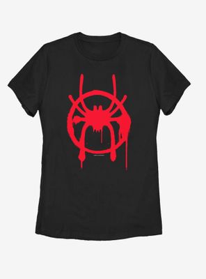 Marvel Spider-Man: Into the Spider-Verse Miles Symbol Womens T-Shirt