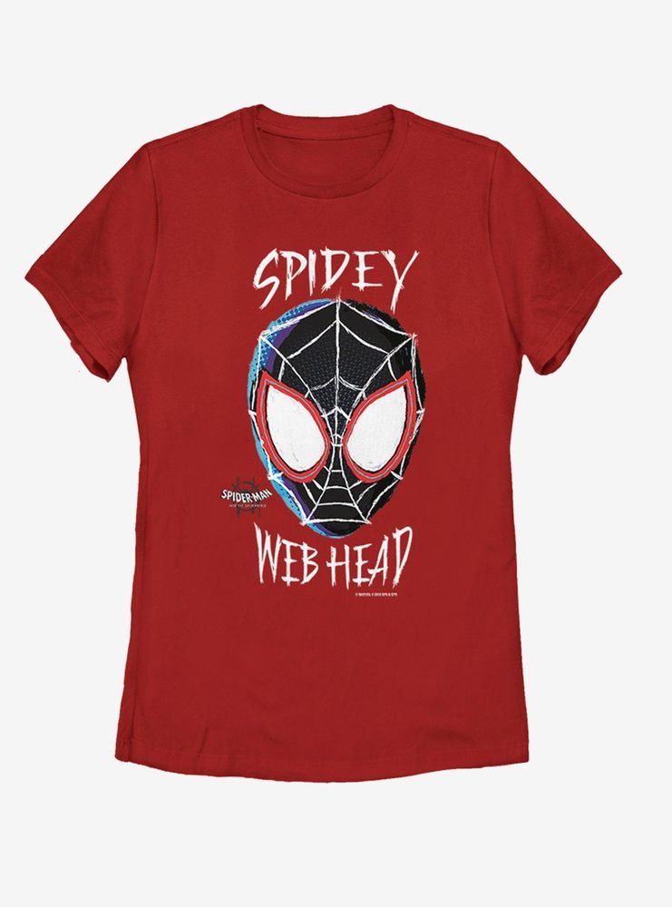 Marvel Spider-Man: Into the Spider-Verse Web Head Womens T-Shirt