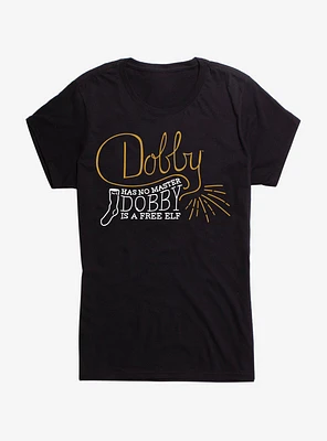 Harry Potter Dobby Is Free Elf Script Girls T-Shirt