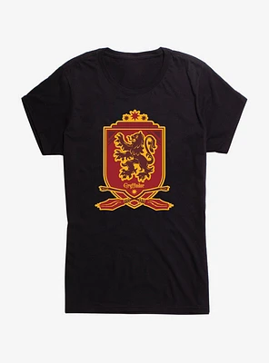 Harry Potter Gryffindor Quidditch Crest Girls T-Shirt