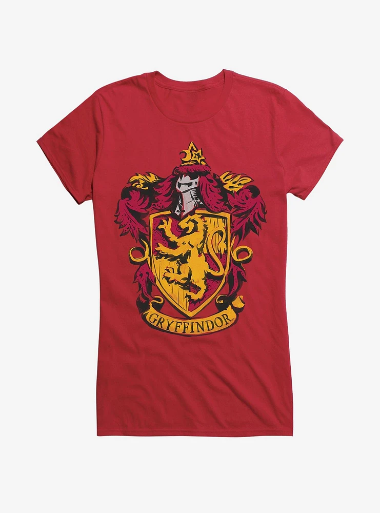 Harry Potter Gryffindor Lion Shield Girls T-Shirt