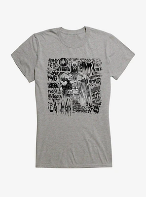 DC Comics Batman Sketch Graffiti Girls T-Shirt