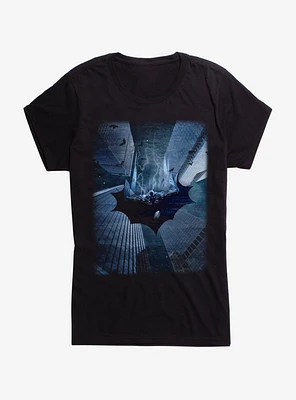 DC Comics Batman Buildings Girls T-Shirt