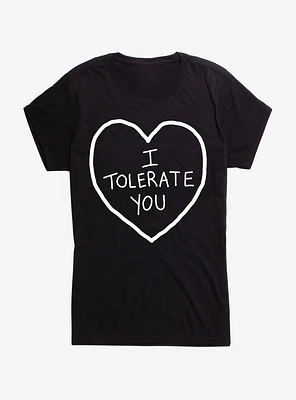 Valentine's I Tolerate You Girl's T-Shirt