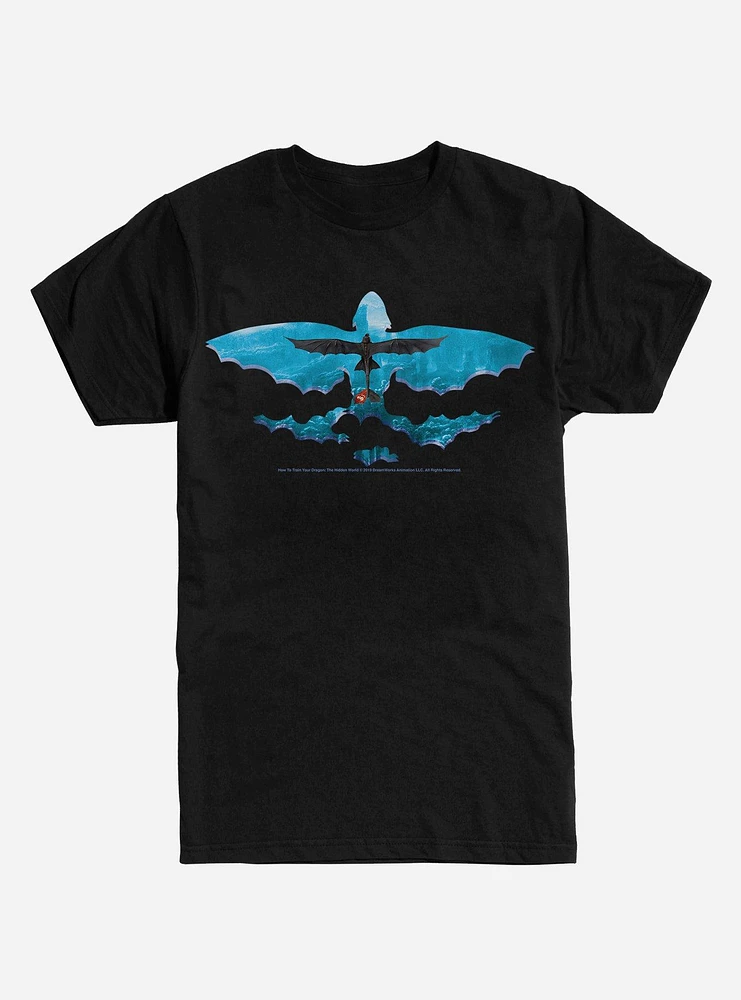 How To Train Your Dragon Outline T-Shirt
