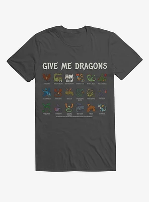 How To Train Your Dragon Give me Dragons List T-Shirt
