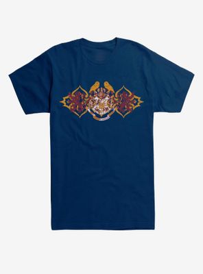 Harry Potter Hogwarts Shield Red And Gold T-Shirt