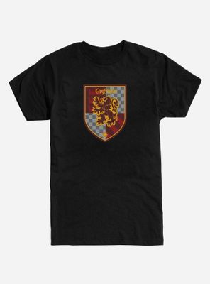 Harry Potter Gryffindor Patterned Logo T-Shirt