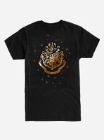 Harry Potter Hogwarts Emblem Glitter T-Shirt