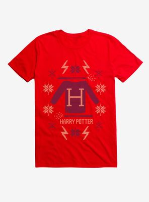 Harry Potter Christmas Sweater Design T-Shirt