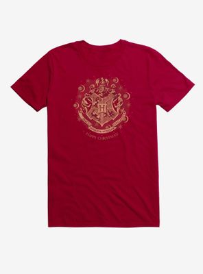Harry Potter Hogwarts Christmas Crest T-Shirt