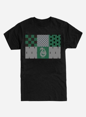 Harry Potter Slytherin Checkered T-Shirt