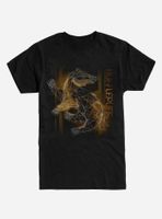 Harry Potter Hufflepuff Outline Logo T-Shirt