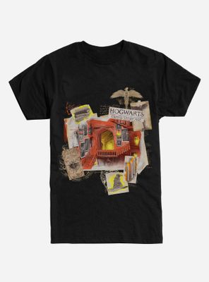 Harry Potter Hogwarts Staircase Collage T-Shirt