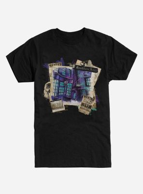 Harry Potter Knockturn Alley Collage T-Shirt