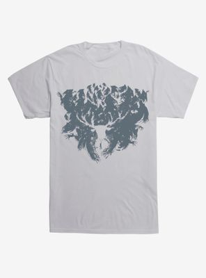 Harry Potter Stag Patronus Outline T-Shirt