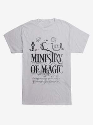 Harry Potter Ministry Of Magic Text T-Shirt
