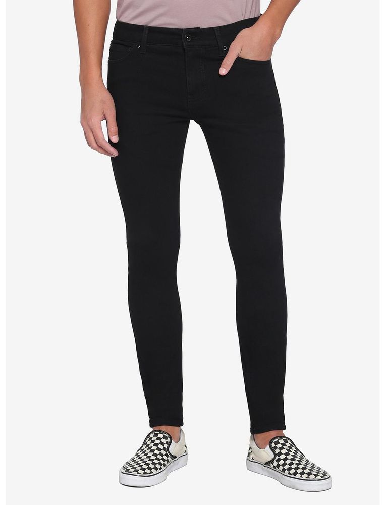 Hot Topic HT Denim Black Stinger Jeans 