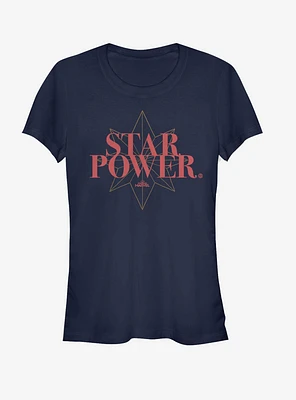 Marvel Captain Star Power Girls T-Shirt