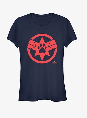 Marvel Captain Paw Logo Girls T-Shirt
