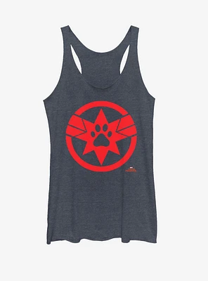 Marvel Captain Paw Logo Girls Tank