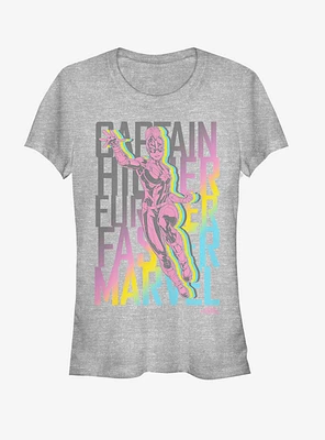 Marvel Captain Fly Stack Girls T-Shirt