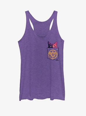 Marvel Captain Faux Pocket Goose Girls Tank