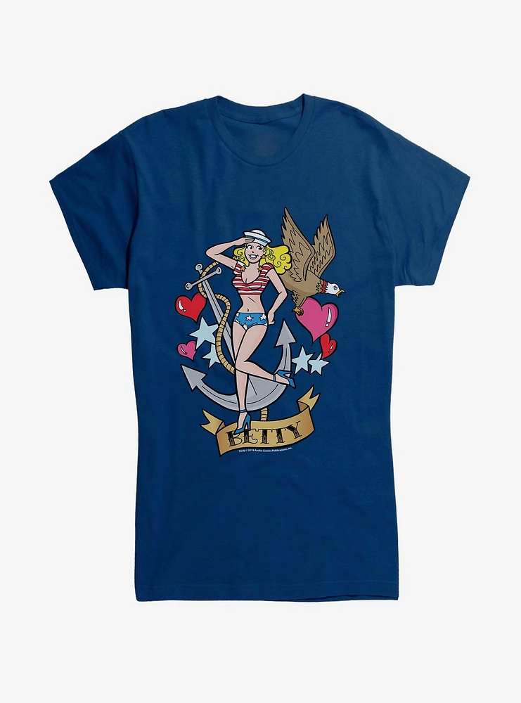 Archie Comics Sailor Betty Girls T-Shirt