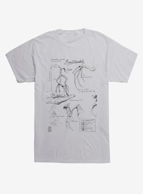 Fantastic Beasts Bowtruckle Sketches T-Shirt