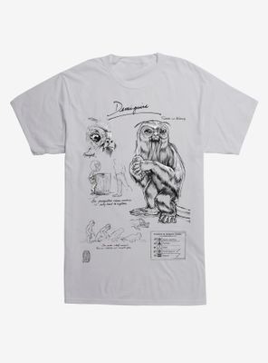 Fantastic Beasts Demiguise Sketches T-Shirt