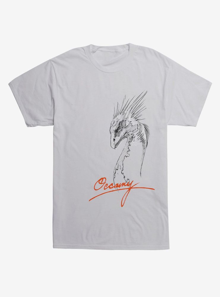 Fantastic Beasts Occamy Head Sketch T-Shirt