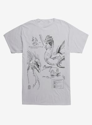 Fantastic Beasts Occamy Sketches T-Shirt