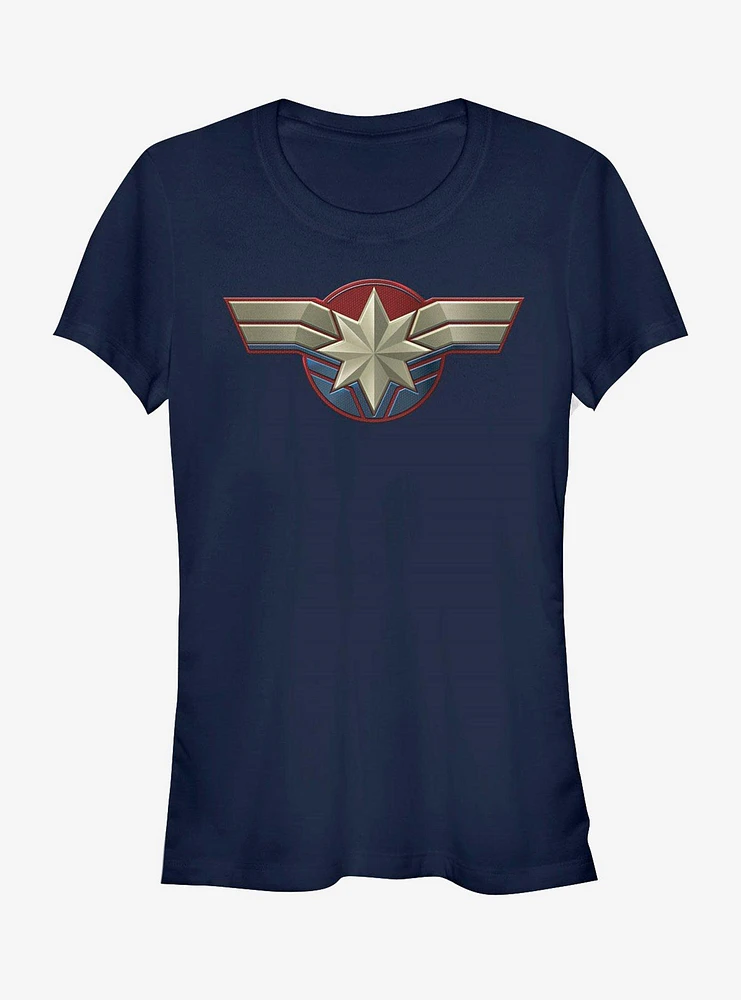 Marvel Captain Costume LOGO Girls T-Shirt