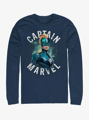 Marvel Captain Blue Long-Sleeve T-Shirt