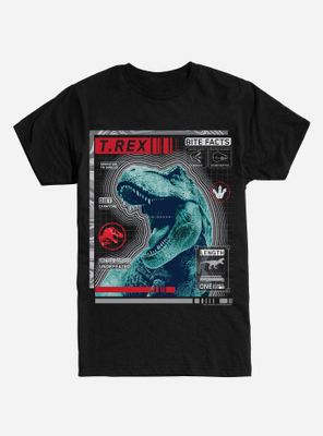 Jurassic World T-Rex Bite Facts T-Shirt
