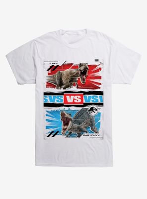 Jurassic World T-Rex vs Baryonyx T-Shirt