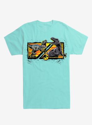 Jurassic World Dino Battle Rectangle T-Shirt