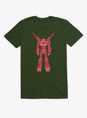 Voltron Red Patchy Robot T-Shirt