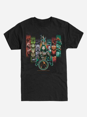 DC Comics Aquaman Character Lineup T-Shirt