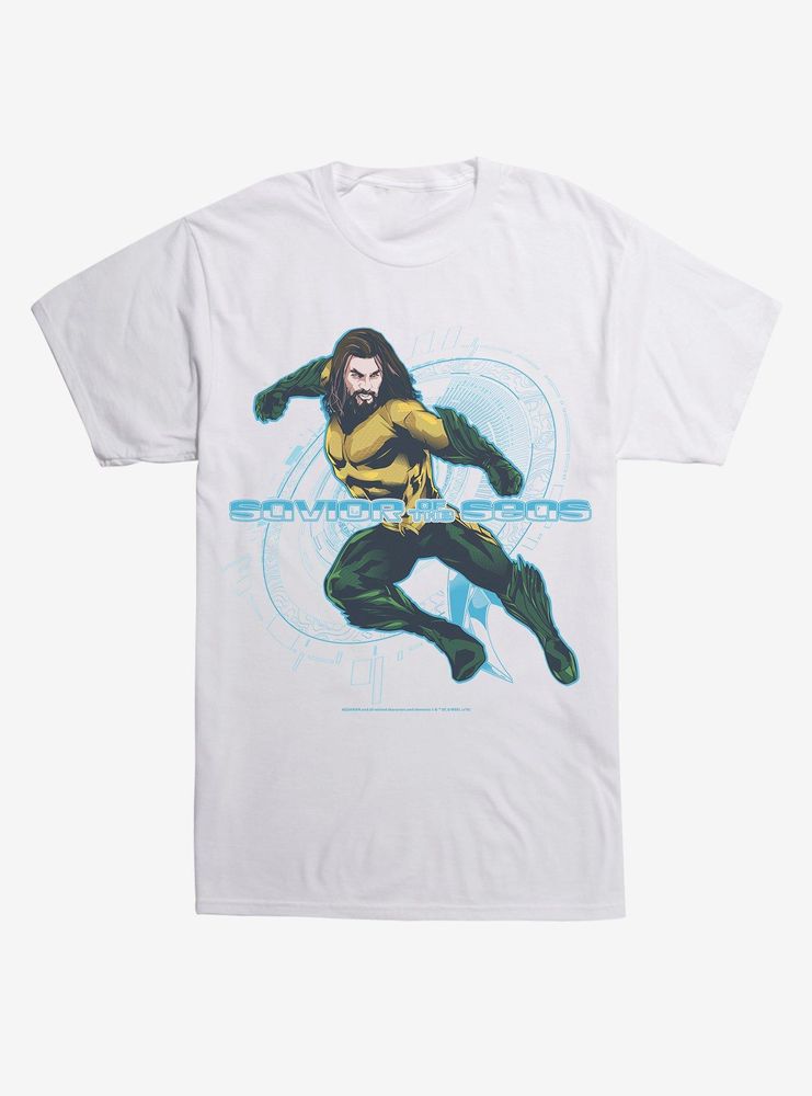 DC Comics Aquaman Savior of Seas Symbol T-Shirt