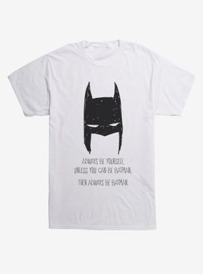 DC Comics Batman Always Be Yourself Black T-Shirt