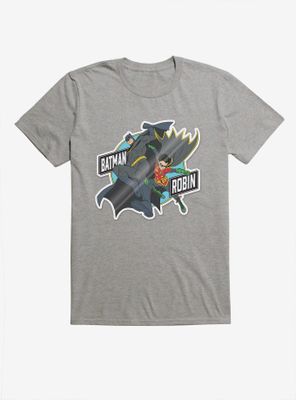 DC Comics Batman And Robin Dark Grey T-Shirt