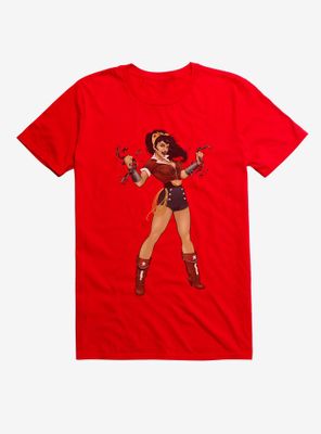 DC Comics Bombshells Wonder Woman Black T-Shirt