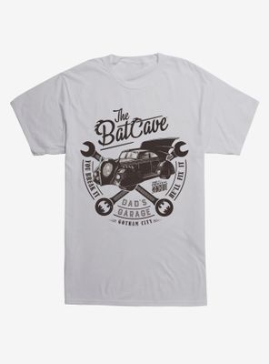 DC Comics Batman The Batcave Garage Black T-Shirt