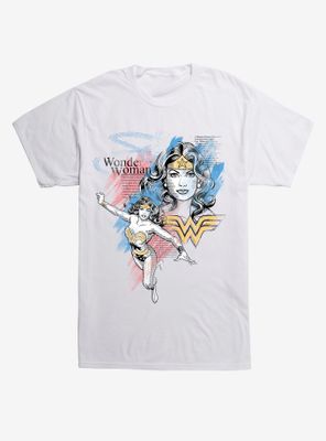 DC Comics Wonderwoman and Text T-Shirt