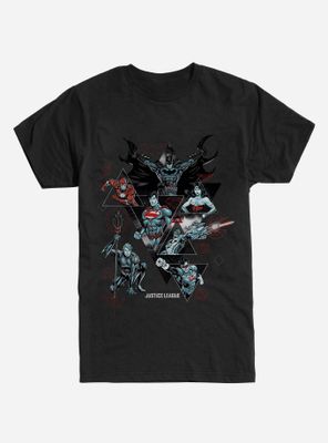DC Comics Justice League Group Shapes T-Shirt