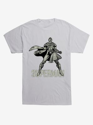 DC Comics Superman Sketch Army Print T-Shirt